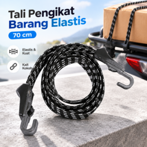 DOMURA Tali Sepeda Pengikat Barang Luggage Elastis 70cm - BA65